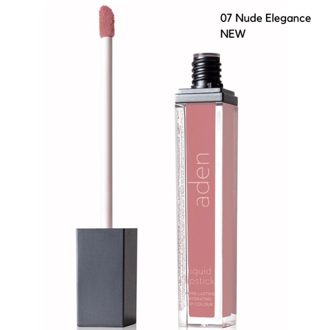Рідка матова помада Aden Liquid Lipstick 07 Nude Elegance 7 ml ADEN04 фото