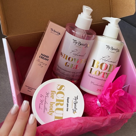 Подарунковий набір доглядової косметики Top Beauty "Рожевий" TB01 фото