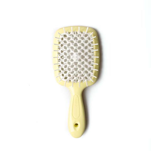 Janeke Superbrush пастельно-жовта з білим (стандарт) JN011 фото